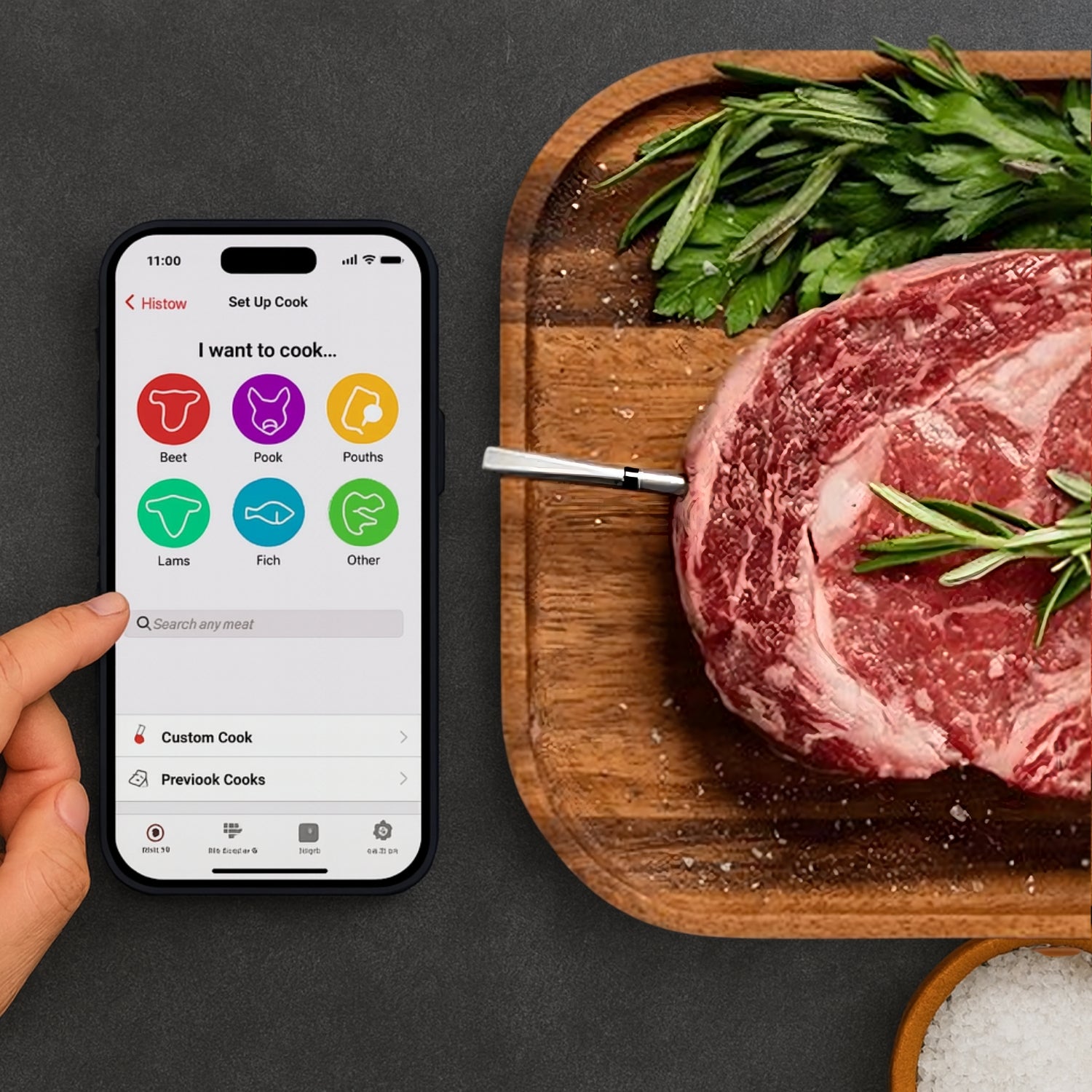 MeatMate Wireless Digital Meat Thermometer